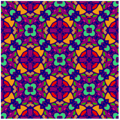 Floral vintage background with repeat patterns.Perfect for fashion, textile design, cute themed fabric, on wall paper, wrapping paper, fabrics and home decor.Seamless abstract multicolor pattern.