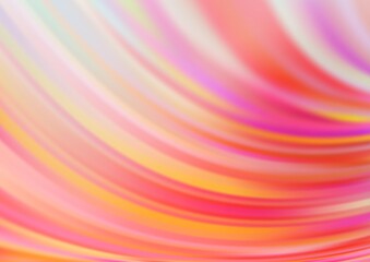 Fototapeta premium Light Red vector pattern with curved circles.