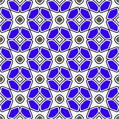 Fototapeta premium Floral vintage background with repeat patterns.Perfect for fashion, textile design, cute themed fabric, on wall paper, wrapping paper, fabrics and home decor.Seamless abstract multicolor pattern.