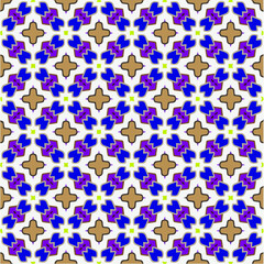 
Floral vintage background with repeat patterns.Perfect for fashion, textile design, cute themed fabric, on wall paper, wrapping paper, fabrics and home decor.Seamless abstract multicolor pattern.