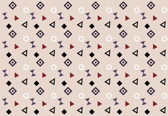 ポップな雰囲気のエスニック柄の背景素材