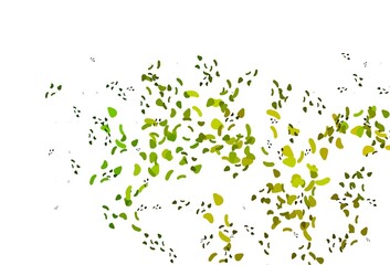 Light Green, Yellow vector texture with random forms.