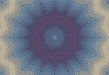 Seamless knit kaleidoscope misaic tile pattern