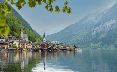 Village of Hallstatt in Austria