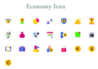 illustration of economy icon best graphics design in vector art
