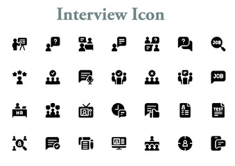 illustration of  interview icon best graphics design in vector art