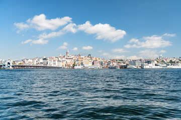 Fototapeta na wymiar Istanbul skyline. Amazing view of the Galata Tower.