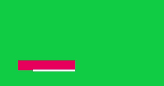 Lower thirds motion graphic elements with removal green screen background. For your video components