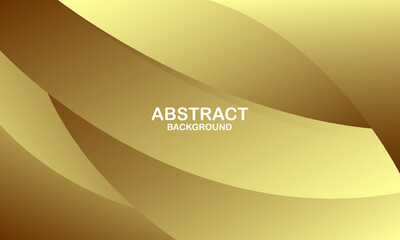 Liquid wave background with gold color background. Fluid wavy shapes. Vector illustration