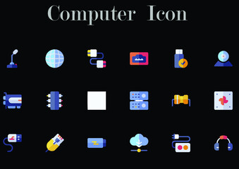 illustration of computer icon best graphics design in vector art
