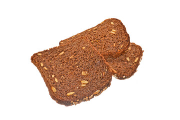 dry bread isolated on white background