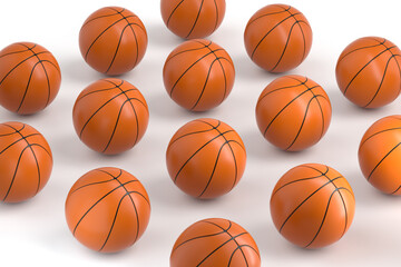 Obraz premium 3d rendering ball sports concept