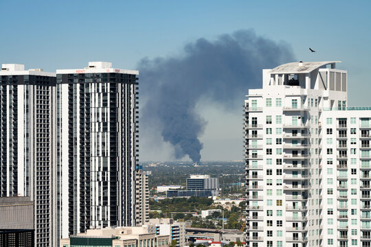 aerial, alarm, ash, building, burn, business, chemical, city, cityscape, climate, cloud, control, damage, danger, day, deadly, destroy, destruction, disaster, district, drone, drought, emergency, fire