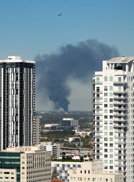 aerial, alarm, ash, building, burn, business, chemical, city, cityscape, climate, cloud, control, damage, danger, day, deadly, destroy, destruction, disaster, district, drone, drought, emergency, fire