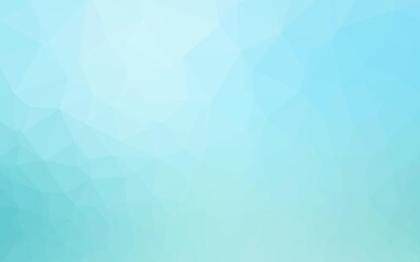 Light BLUE vector polygon abstract background.