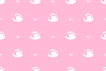 Seamless pattern on the theme of coffee.