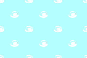 Seamless pattern on the theme of coffee.