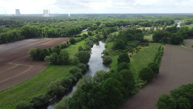 Lingen Emsland Ems Kanal Luftaufnahme 