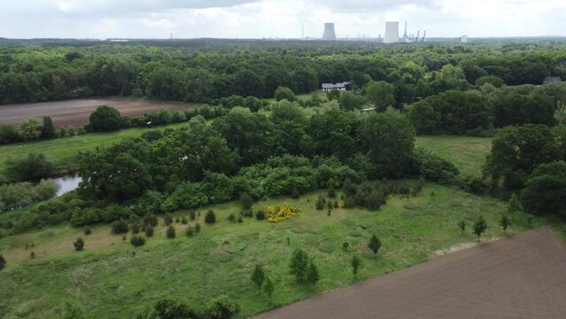 Lingen Emsland Ems Kanal Luftaufnahme 