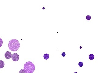 Light purple vector pattern with spheres.