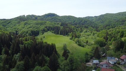 landscape with mountains