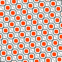 Geometric seamless patterns. Abstract geometric graphic design print 3d orange circle pattern. Seamless geometric pattern.