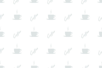 Seamless pattern on the theme of coffee.