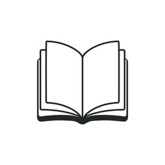 book icon on white background