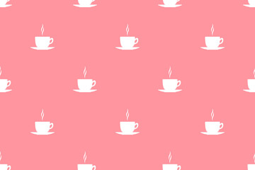 Fototapeta na wymiar Seamless pattern on the theme of coffee.