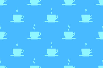 Seamless pattern on the theme of coffee.