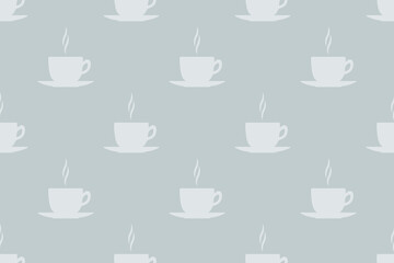 Seamless pattern on the theme of coffee.