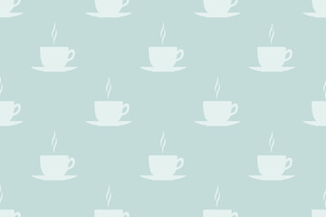 Seamless pattern on the theme of coffee.