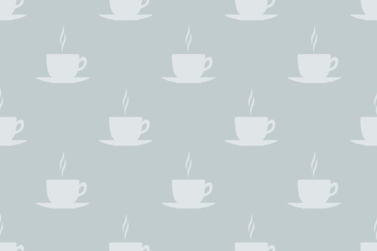 Seamless pattern on the theme of coffee.