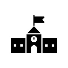 school new icon simple vector