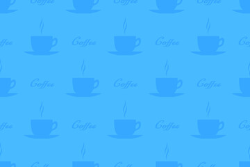 Seamless pattern on the theme of coffee.