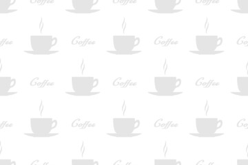 Seamless pattern on the theme of coffee.