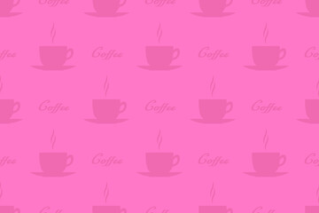 Seamless pattern on the theme of coffee.