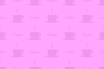 Seamless pattern on the theme of coffee.