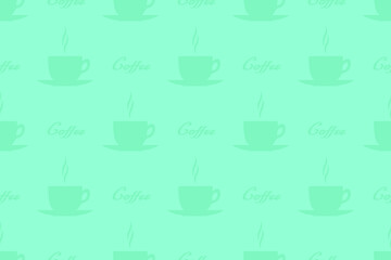 Seamless pattern on the theme of coffee.