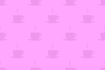Seamless pattern on the theme of coffee.
