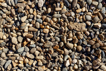 Sea pebbles background
