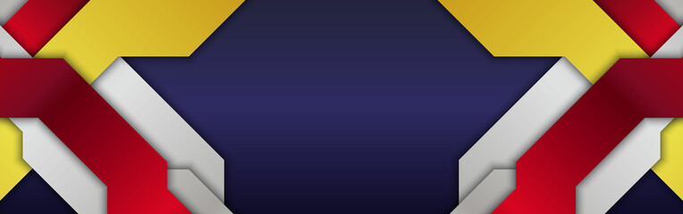 set banner background template with modern shape