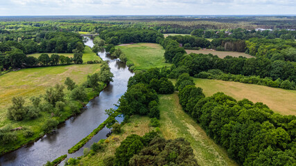 Lingen Emsland Ems Kanal Luftaufnahme 