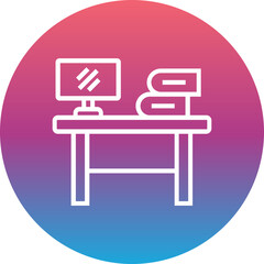 Office Table Icon 
