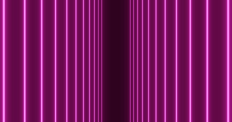 Render with glowing purple vertical lines