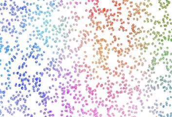Light Multicolor, Rainbow vector layout with circle shapes.