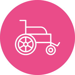 Fototapeta na wymiar Wheelchair Icon 