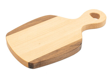 Handmade wooden cutting board made of walnut and beech