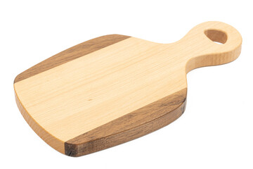 Handmade wooden cutting board made of walnut and beech
