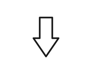 Black line icon on white background